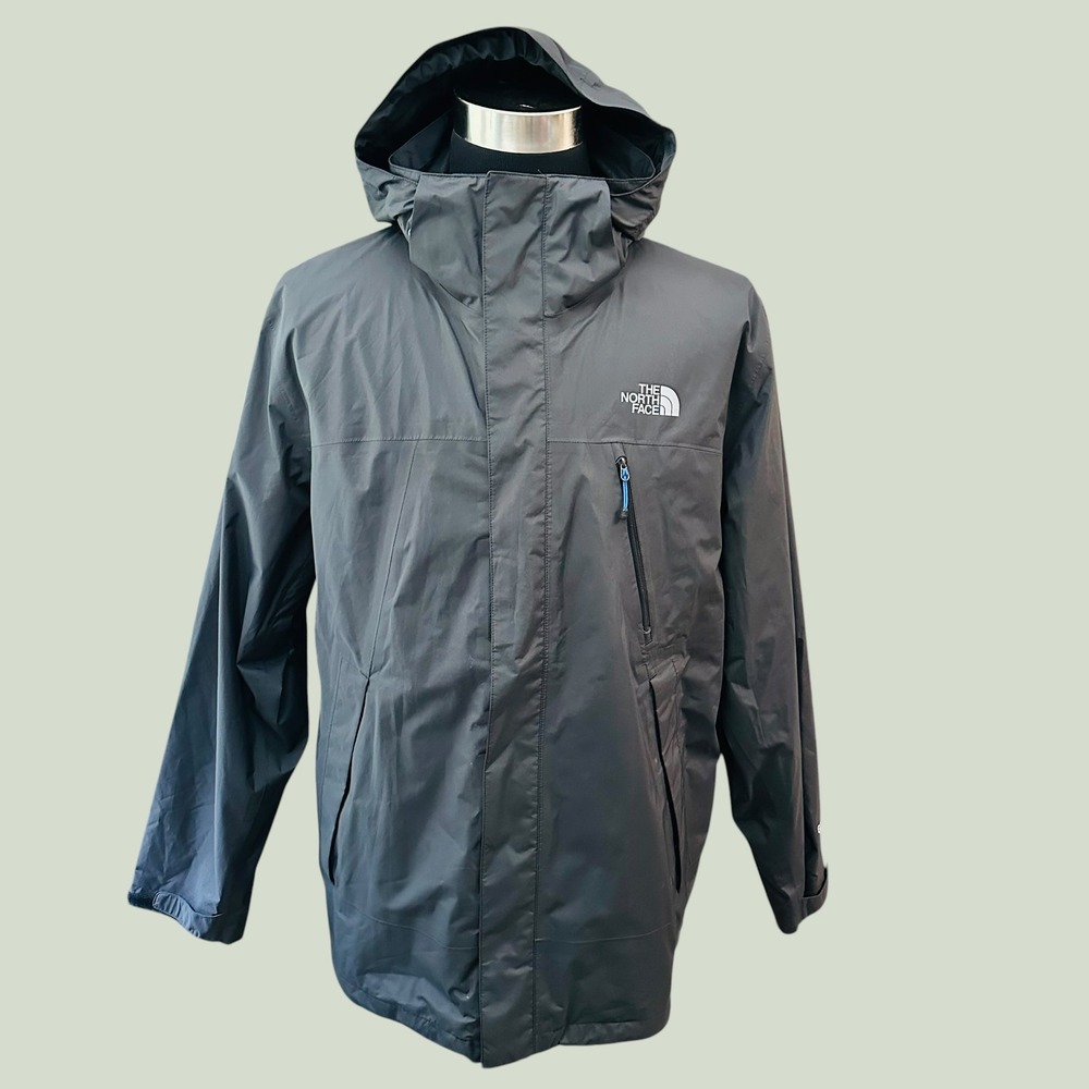 The North Face Mens Gray Zip Gore Tex GTX Hooded Mountain Jacket sz XL